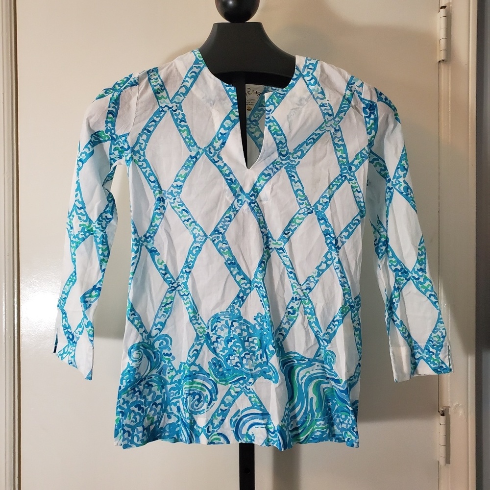 Lilly Pulitzer Amelia Island Turtle Cove Tunic XXS